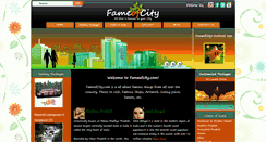 Desktop Screenshot of fameofcity.com