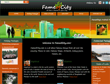 Tablet Screenshot of fameofcity.com